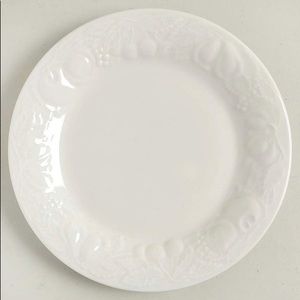 Stoneware Salad Plate Fruit De Blanc